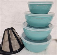 KitchenAid Nesting bowls and coffee filter