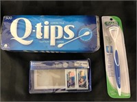 Q-Tips 500, Gum Tongue Cleaner & Razor Blades