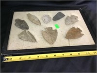 Native American Stones & Points with Showcase