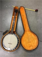 Epiphone Banjo with mother of pearl inlay and