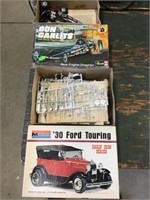 Ford, garlits models partially assembled