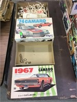67 Camaro box only 74 Camaro models partially