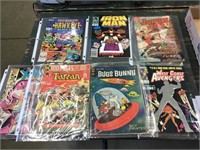 Comic book assortment jungle jim, bugs bunny,