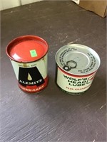 Wolfs head grease, alemite grease tins