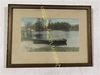 UNSIGNED CANOE PICTURE