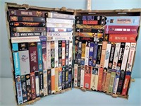 VHS tapes including Ben Hur, Blown Away and