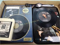 Elvis Presley 'Hound Dog' platinum record display,
