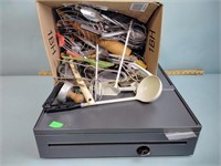 Cash drawer and  kitchen utensils
