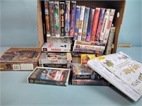 VHS tapes including Fame, Fargo, Clear and