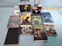 Harry Potter lunch box, puzzle and books