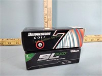 Wilson SL 8000 and Bridgestone golf balls