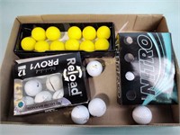 Assorted golf balls - boxes not full