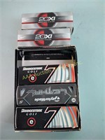 Assorted golf balls - boxes not full