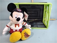 Mickey Mouse Club 1955 plush MIckey and basket