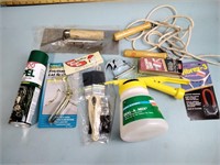 Sprayer, repellent, paint brushes and more