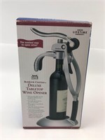 Deluxe Tabletop Wine Opener BonJour Chateau