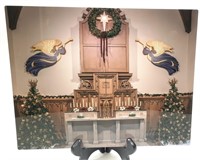 Aluminum Print Photo of Advent Angels on Altar