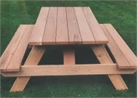 Wooden Picnic Table -  6 ft by 5 ft