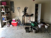 Yard Tools, Shelving, Cabinet
