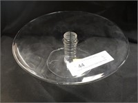 Signed Tiffany and Co. Glass Cake Stand