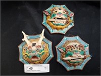 Oriental Pottery Wall Plaques