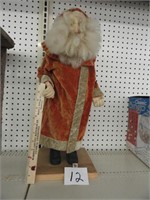 Vintage Bisque (?) Santa Claus-21" tall