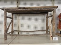 Primitive wood bench-29" x 10" x 18.5"