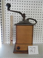 Vintage coffee grinder-5" x 5" x 13"