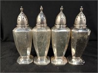 (4) Sterling Silver Shakers