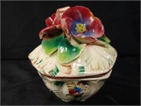 Italian Floral Decorated Canister