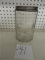 Vintage coffee jar w/lid-4.5" x 7"