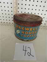 Vintage Maxwell house coffee tin-5" x 4"