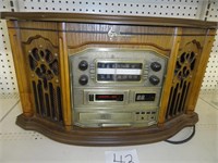 Emerson radio, cassette, CD player & record player
