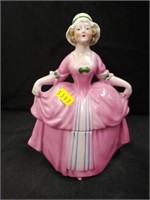 German Madame Pompadour Porcelain Dresser Doll
