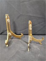 (2) Brass Plate Racks