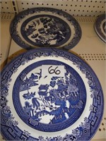 Church Hill Willow England stamped-platter, plates