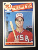 1985 Topps 1984 USA Baseball TeamMark McGwire