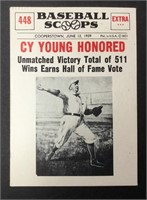 1961 Baseball Scoops #448 CY Young