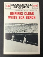 1961 Baseball Scoops #436 Umpire Clears Bench