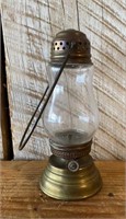 Antique Brass Miniature Oil Lamp