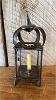 Antique Tin Candle Lantern Lamp