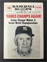 1961 Baseball Scoops Casey Stengal #461