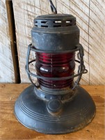 Embury No. 40 Red Globe Railroad Lantern