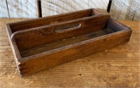 Antique Wooden Utensil Caddy