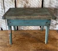 Old Paint Primitive Antique Footstool