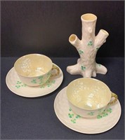 Five Irish Belleek Porcelain China