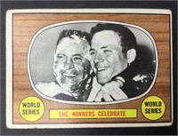 1967 Topps #155 World Series The Winners Celebrate