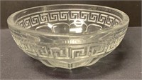 EAPG Greek Key Glass Bowl