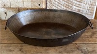 Oval Antique Tin Pan w/handles