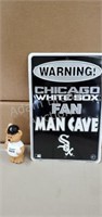 Chicago White Sox fan man cave tin sign with